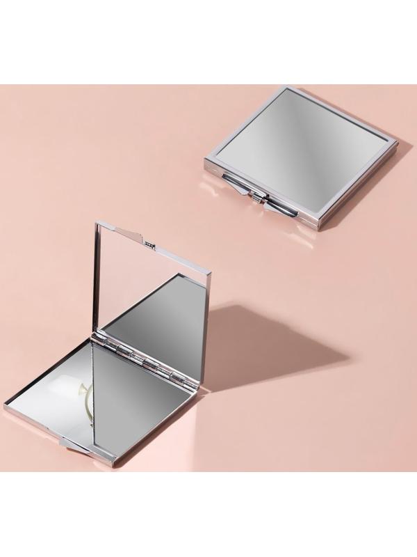 Зеркало складное, 6 × 6 см, цвет серебристый