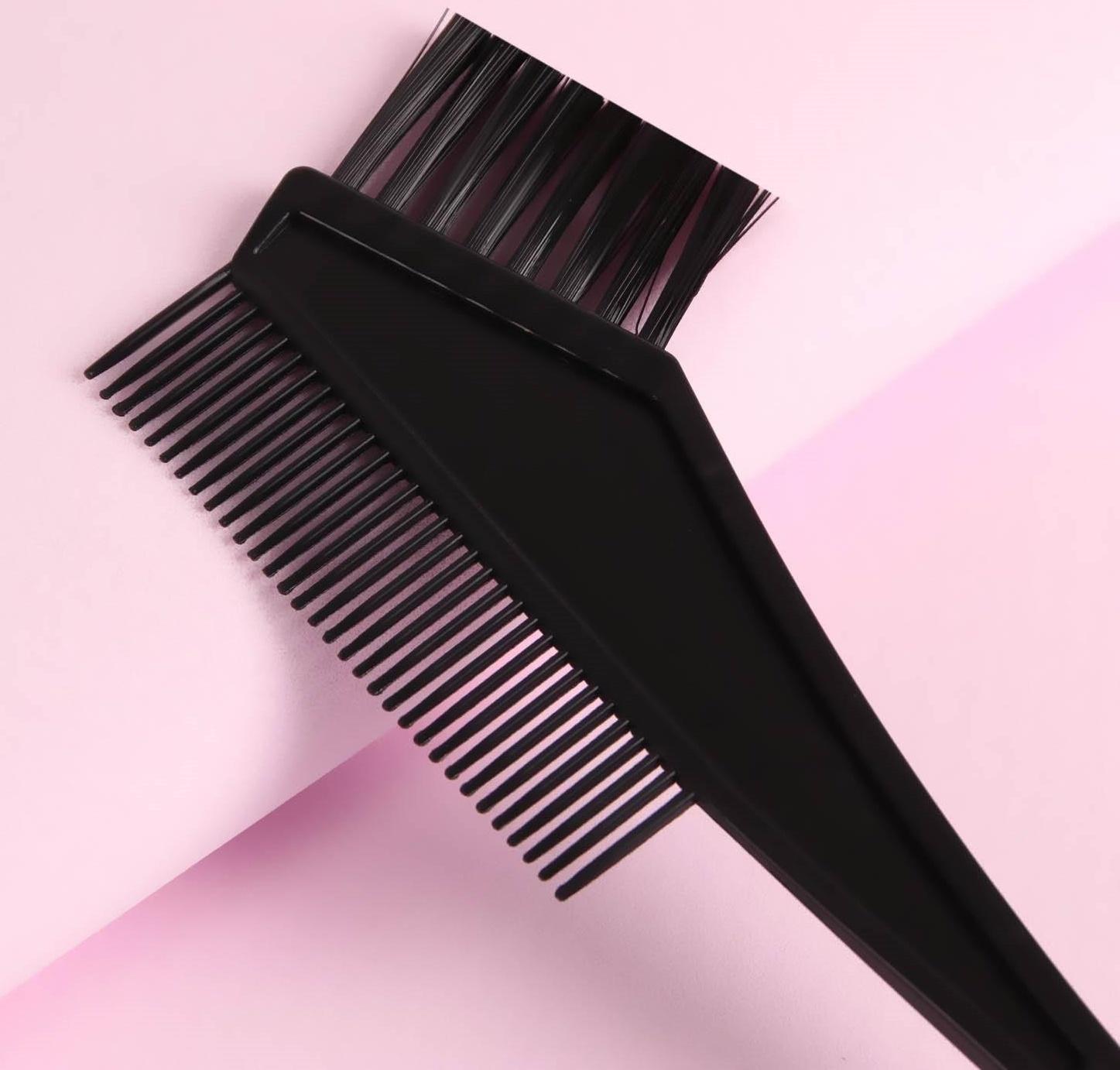 Расчёска для окрашивания, 20 × 6 см, цвет чёрный