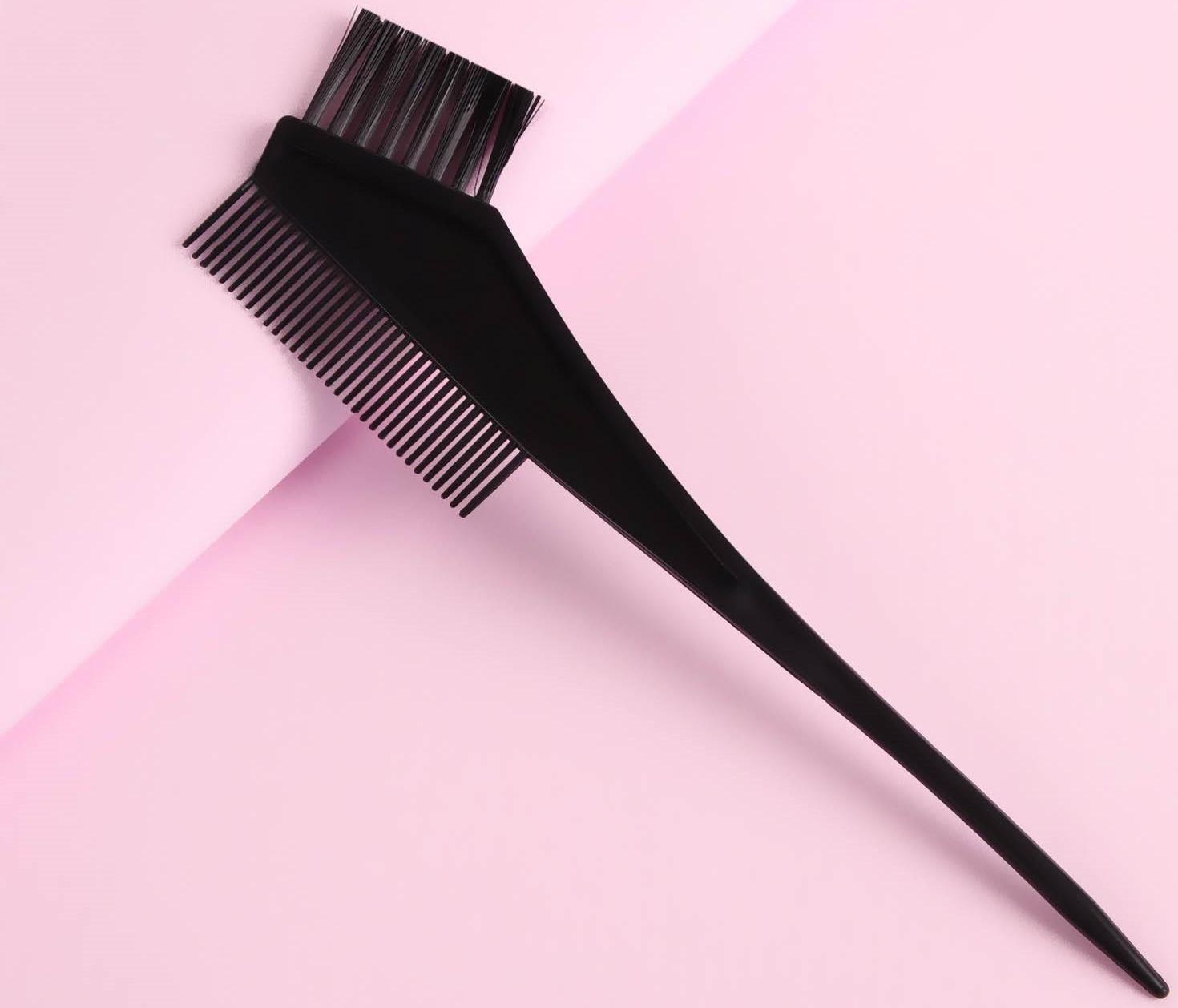 Расчёска для окрашивания, 20 × 6 см, цвет чёрный