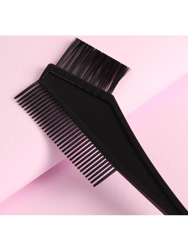 Расчёска для окрашивания, 20 × 6 см, цвет чёрный