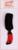 Расчёска массажная, прорезиненная ручка, 5 × 21 см, цвет МИКС