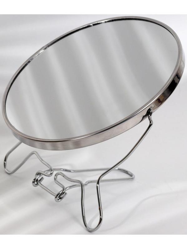 Зеркало складное-подвесное, двустороннее, с увеличением, d зеркальной поверхности 16 см, цвет серебристый