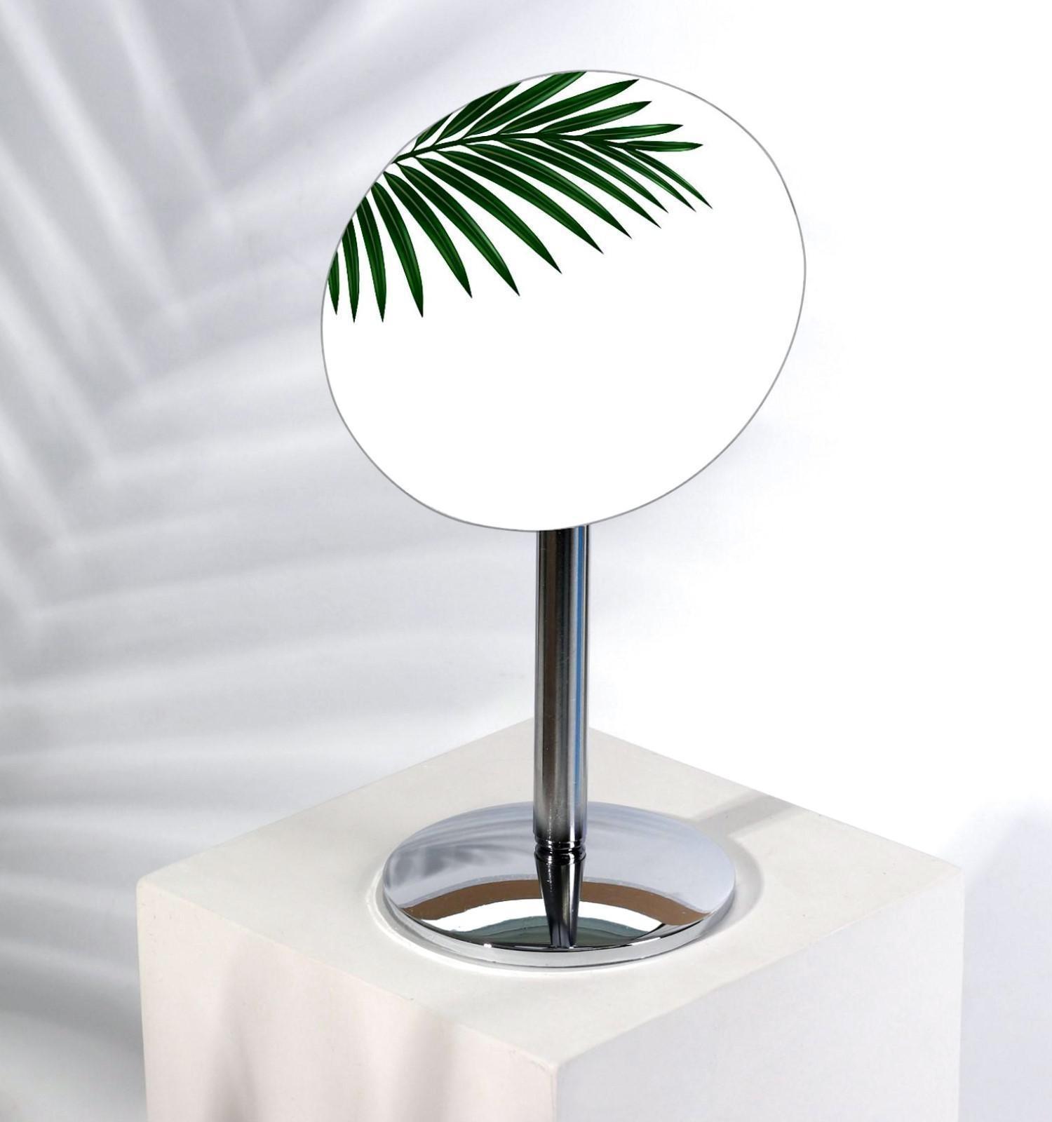 Зеркало настольное, d зеркальной поверхности 13,5 см, цвет серебристый