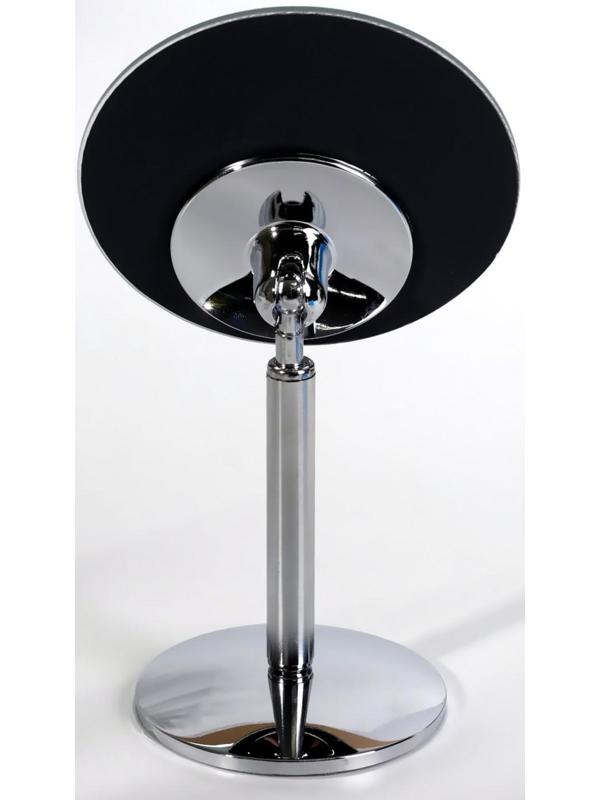 Зеркало настольное, d зеркальной поверхности 13,5 см, цвет серебристый