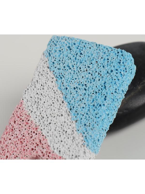 Пемза для педикюра, с подвесом, 8,5 × 4,5 см, разноцветная