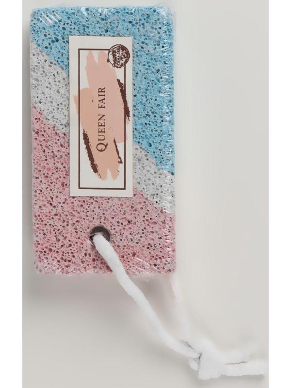 Пемза для педикюра, с подвесом, 8,5 × 4,5 см, разноцветная