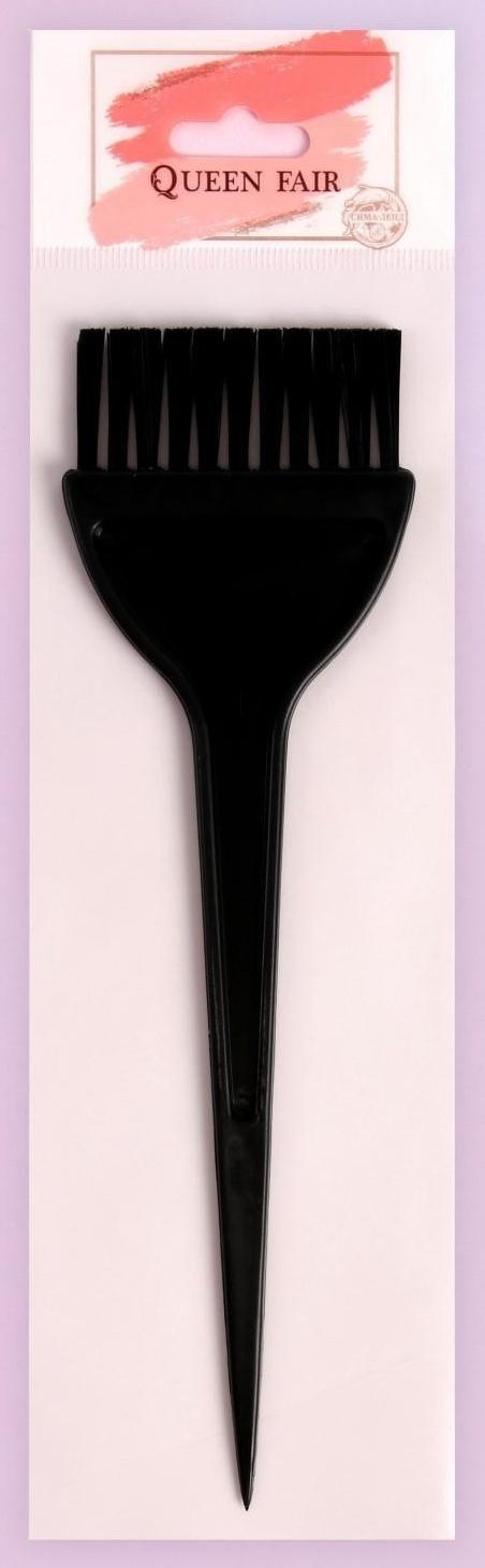 Кисть для окрашивания волос, широкая, 21 х 6 см, цвет чёрный