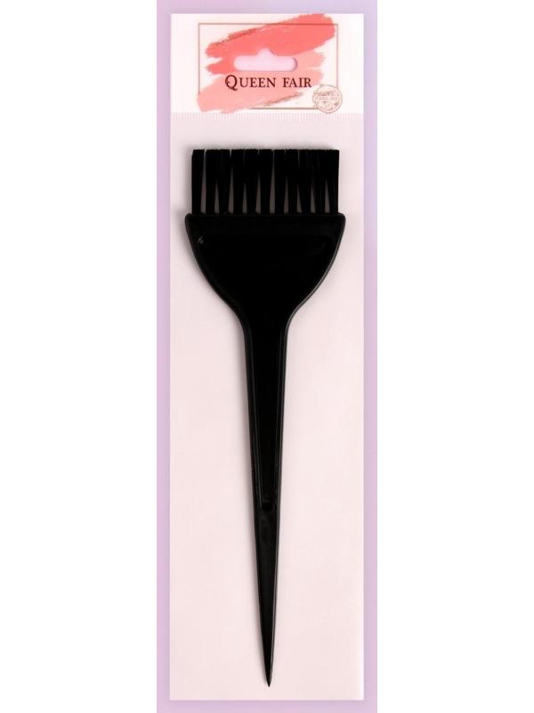 Кисть для окрашивания волос, широкая, 21 х 6 см, цвет чёрный