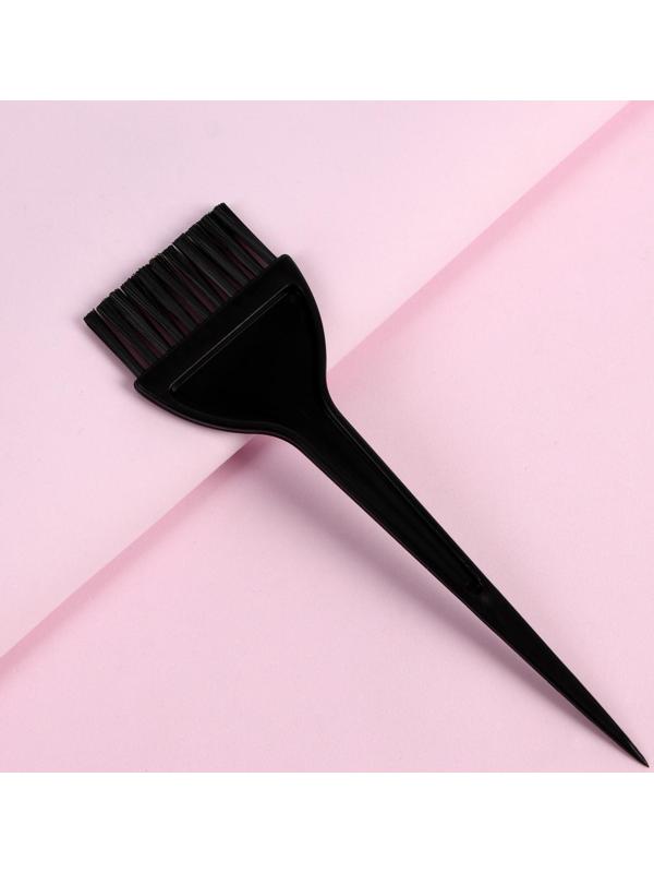 Кисть для окрашивания волос, широкая, 21 х 6 см, цвет чёрный
