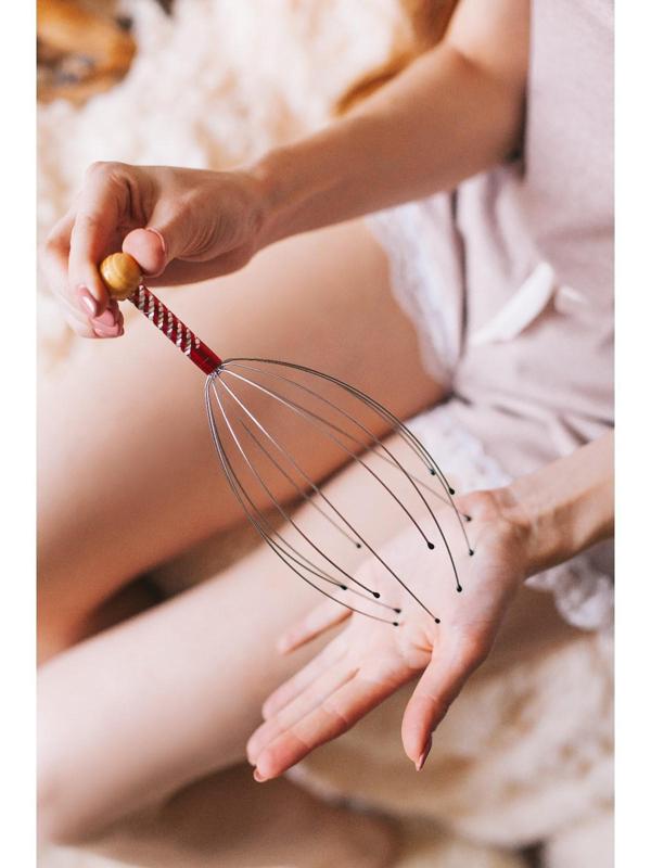 Массажёр «Мурашка» для головы, цвет МИКС