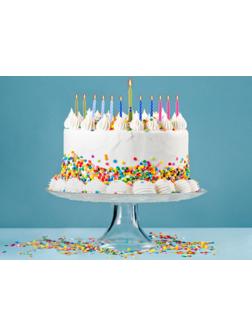 Свеча для торта (набор 12 свечей +1 музыкальная)