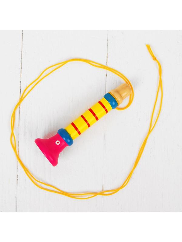 Музыкальная игрушка «Дудочка на веревочке», высокая, цвета МИКС