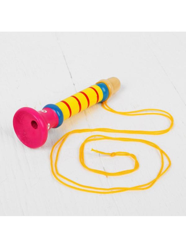 Музыкальная игрушка «Дудочка на веревочке», высокая, цвета МИКС