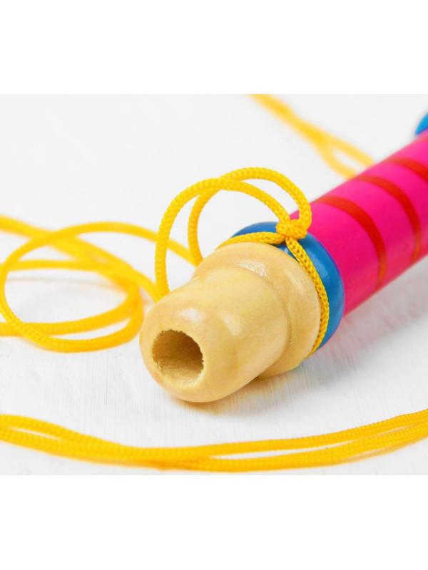 Музыкальная игрушка «Дудочка на веревочке», высокая, цвета МИКС