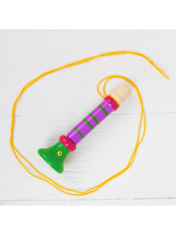Музыкальная игрушка «Дудочка на веревочке», высокая, цвета МИКС