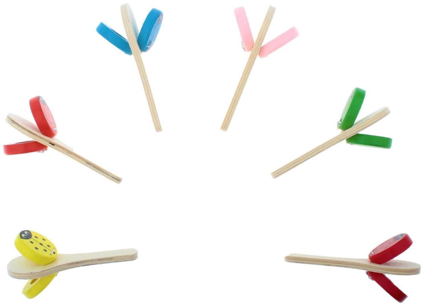 Игрушка музыкальная Колотушка малая «Божья коровка», цвета МИКС