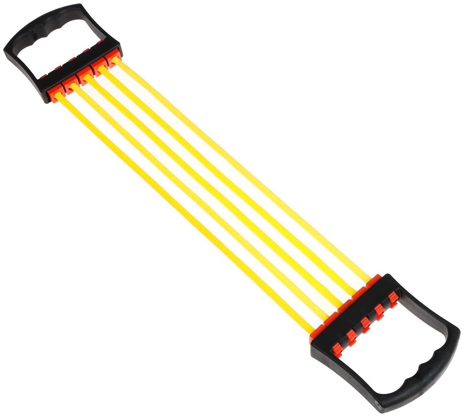 Эспандер, пластиковые ручки, до 35 кг, цвета МИКС