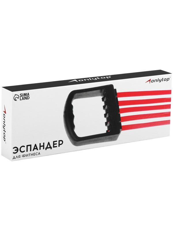 Эспандер, пластиковые ручки, до 35 кг, цвета МИКС