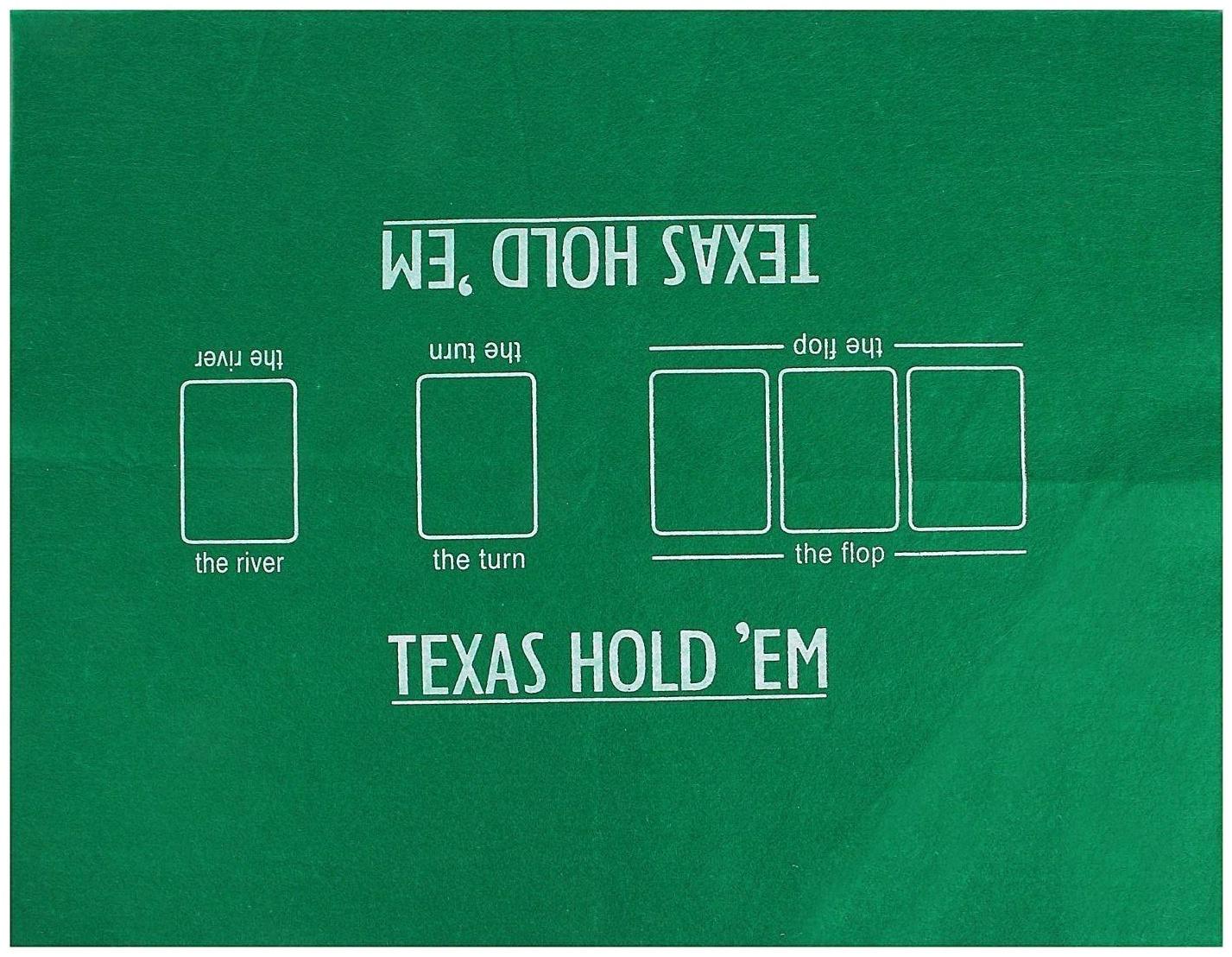 Покер, набор для игры (карты 2 колоды, фишки 200 шт.), без номинала, 60 х 90 см