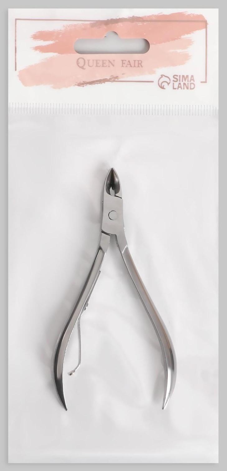 Кусачки маникюрные для кутикулы, 9 см, длина лезвия - 10 мм, на блистере, цвет серебристый