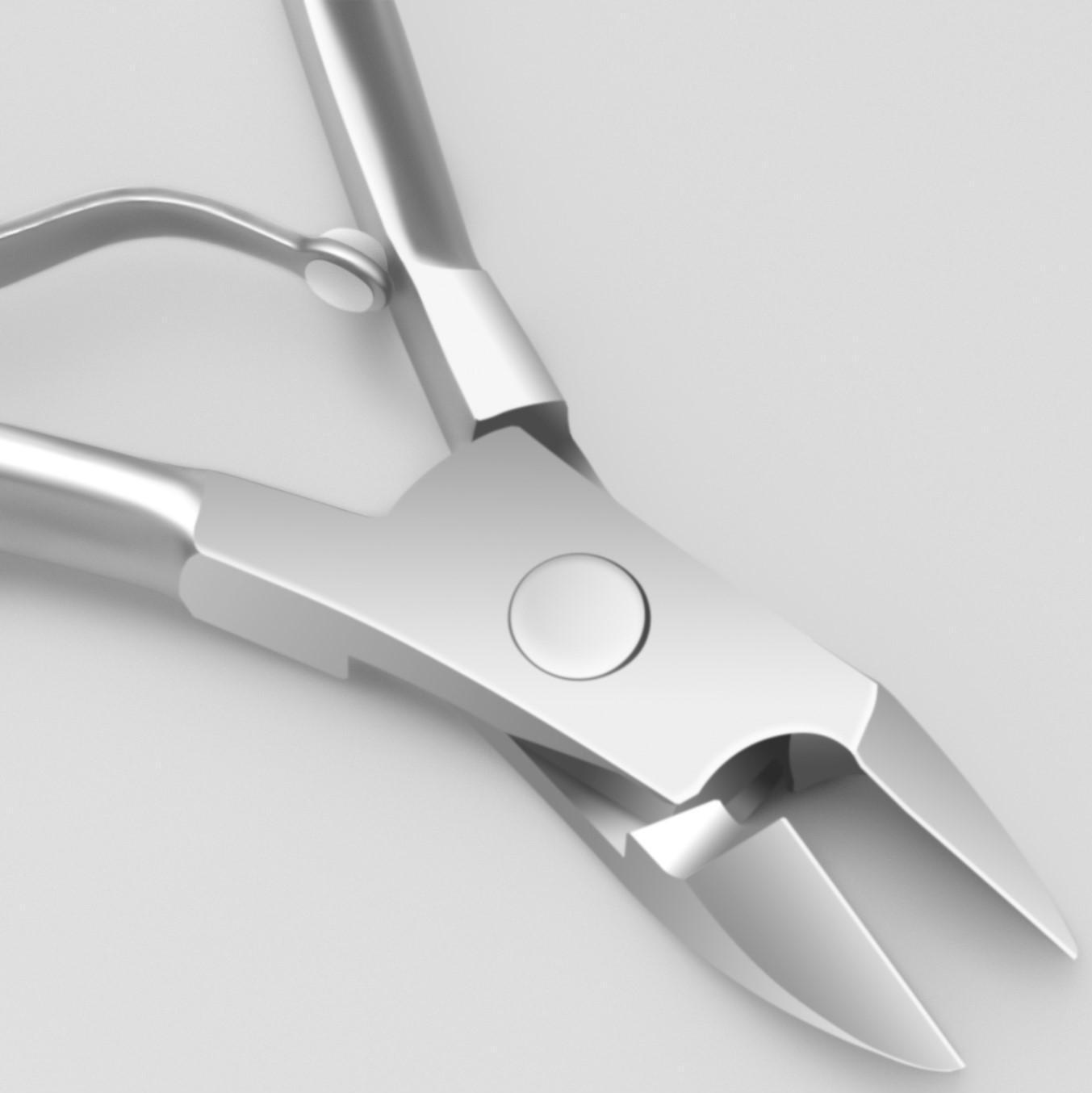 Кусачки маникюрные для кутикулы, 9 см, длина лезвия - 10 мм, на блистере, цвет серебристый