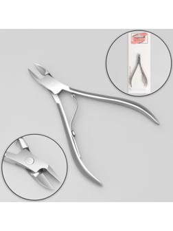 Кусачки маникюрные для кутикулы, 9 см, длина лезвия - 10 мм, на блистере, цвет серебристый