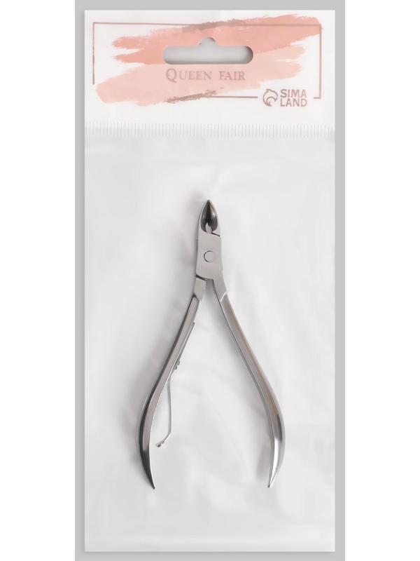 Кусачки маникюрные для кутикулы, 9 см, длина лезвия - 10 мм, на блистере, цвет серебристый