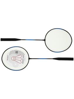 Ракетки для бадминтона, набор 2 шт., в чехле, цвета МИКС