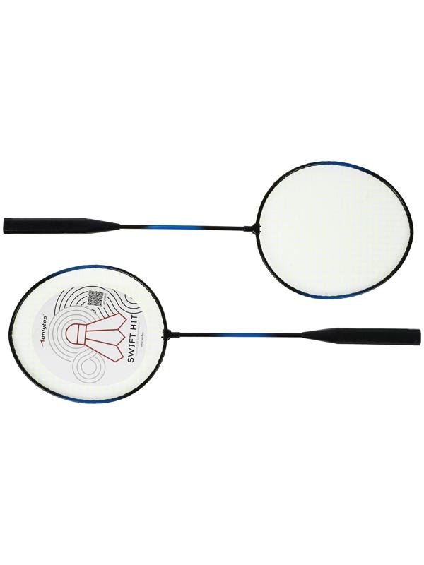 Ракетки для бадминтона, набор 2 шт., в чехле, цвета МИКС