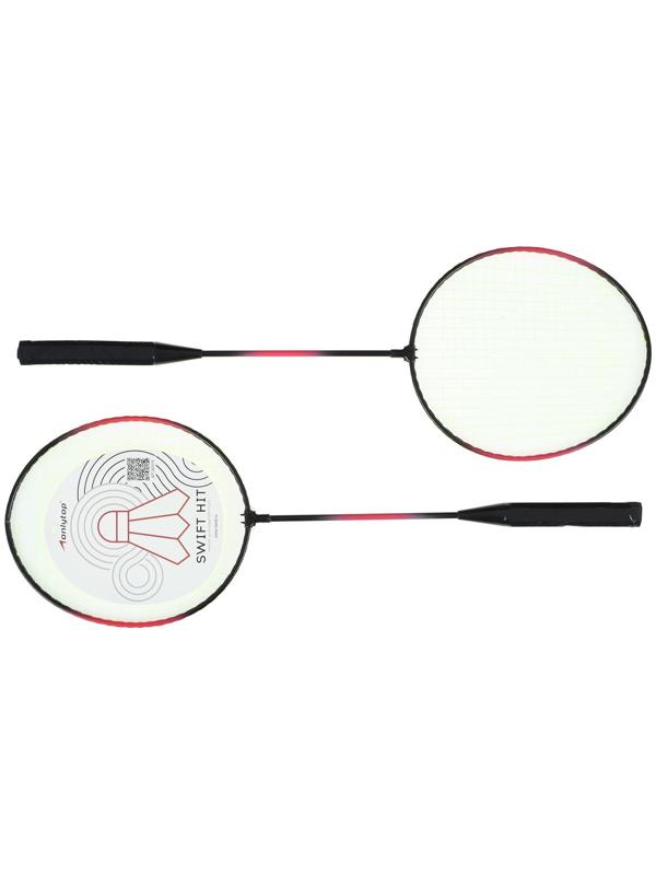 Ракетки для бадминтона, набор 2 шт., в чехле, цвета МИКС