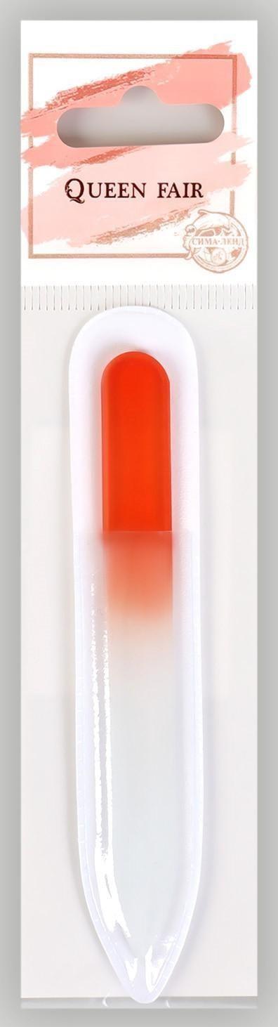 Пилка стеклянная для ногтей «Цветной градиент», 9 см, в чехле, цвет МИКС