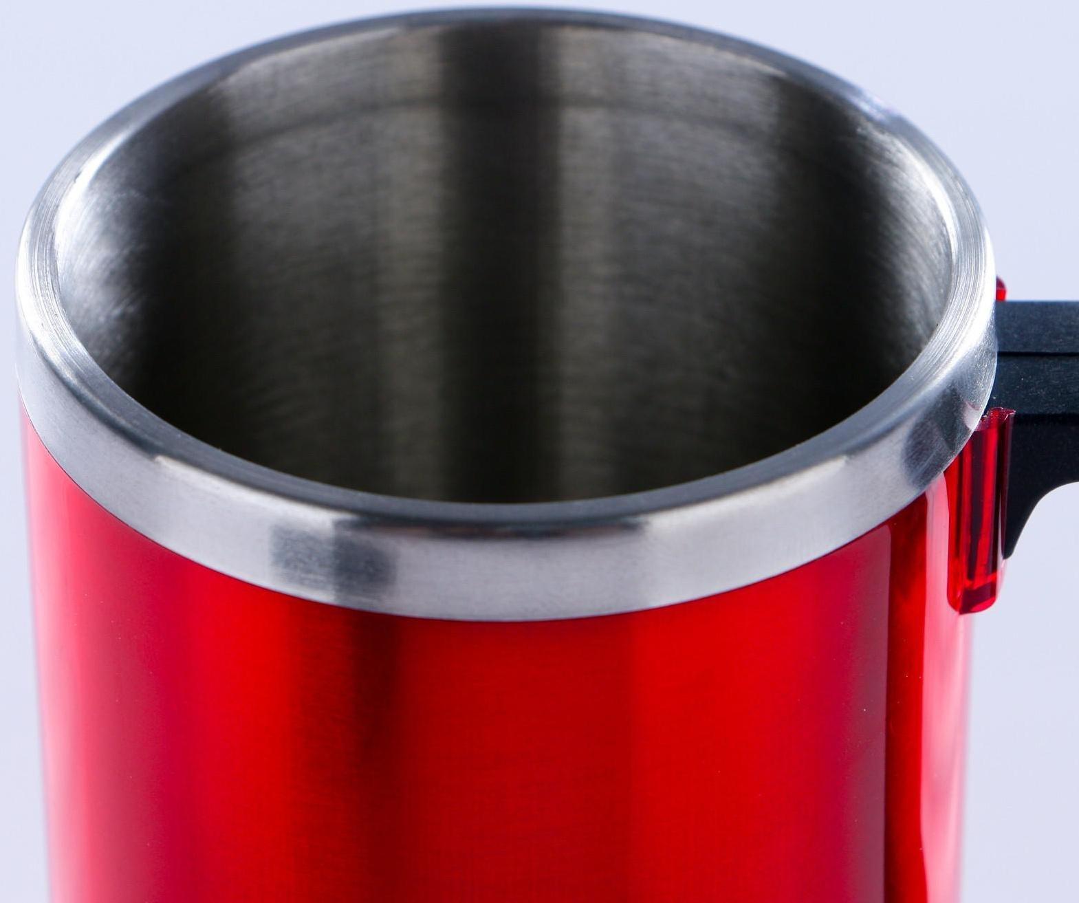 Термокружка, серия: Алтай, 450 мл, сохраняет тепло 2 ч, 11 х 12 см, красная