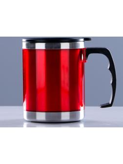 Термокружка, серия: Алтай, 450 мл, сохраняет тепло 2 ч, 11 х 12 см, красная