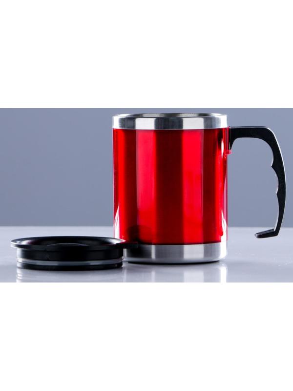 Термокружка, серия: Алтай, 450 мл, сохраняет тепло 2 ч, 11 х 12 см, красная