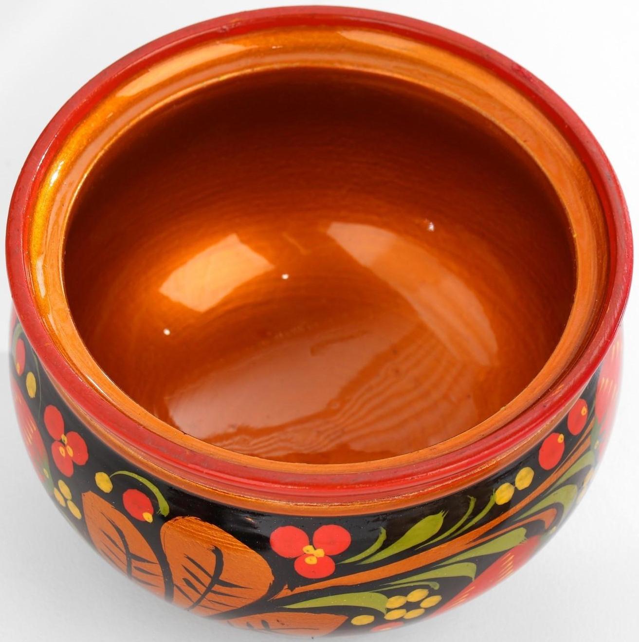 Сахарница «Ягодка», хохлома