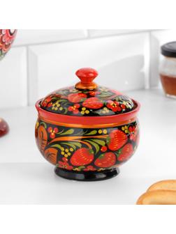 Сахарница «Ягодка», хохлома