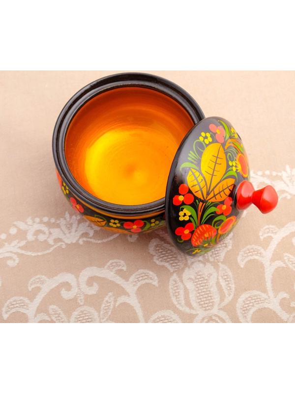 Сахарница «Ягодка», хохлома