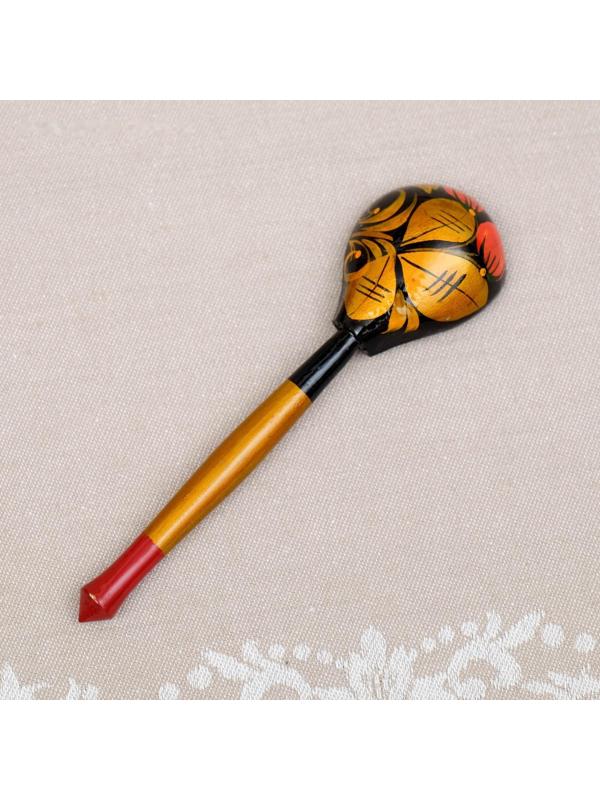 Сахарница«Ягодка», с ложкой, 10.5×11 см, хохлома