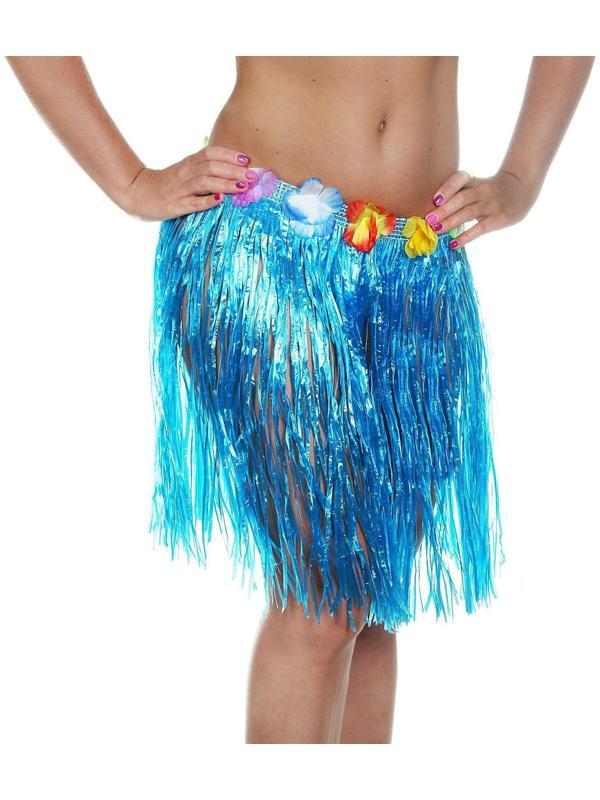 Гавайская юбка, цвет синий