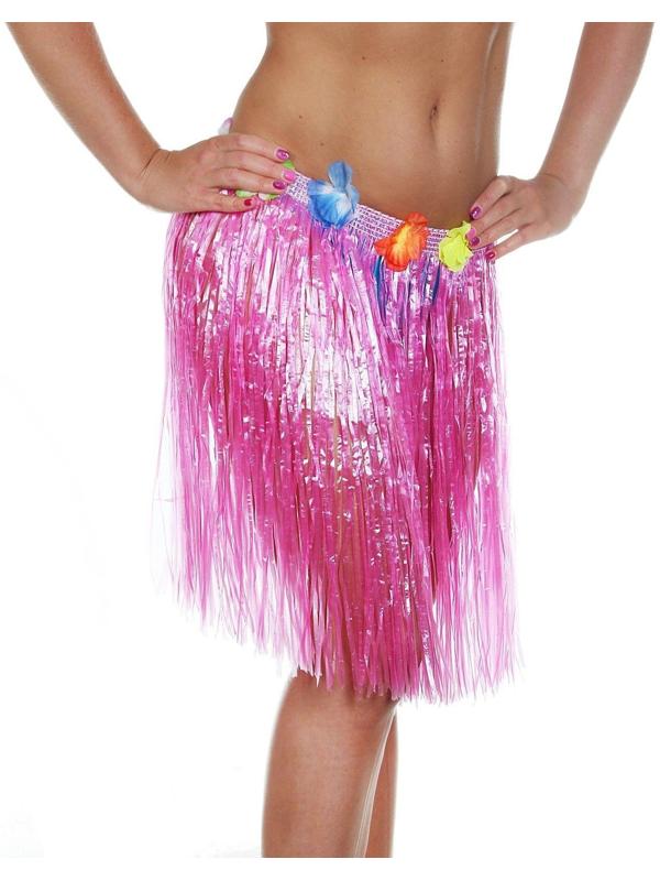 Гавайская юбка, цвет розовый