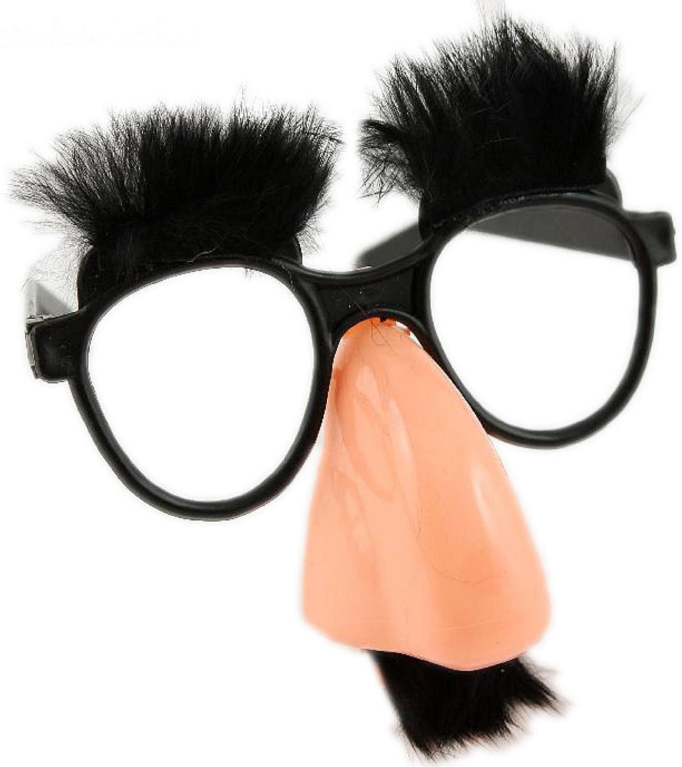 Очки-маска с бровями и усами