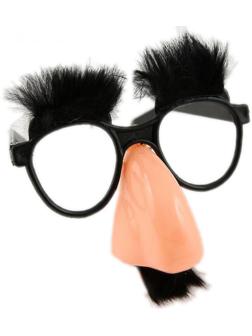 Очки-маска с бровями и усами