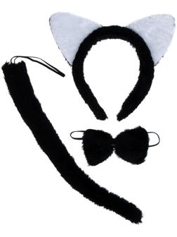 Карнавальный набор «Белые ушки» три предмета; ободок, бант, хвост
