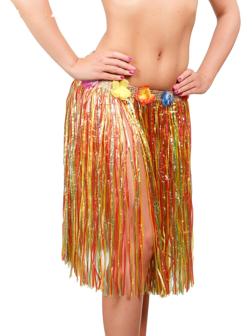 Гавайская юбка, разноцветная