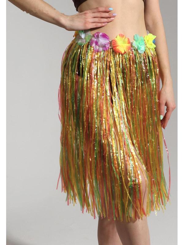 Гавайская юбка, разноцветная