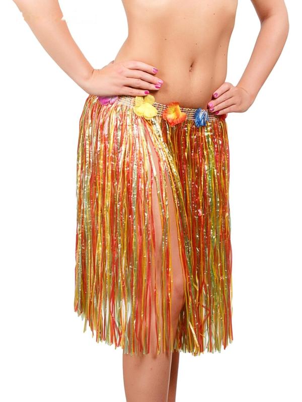 Гавайская юбка, разноцветная