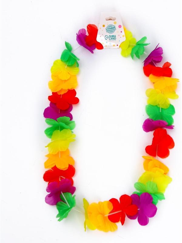 Ожерелье гавайское «Двойной цветок»