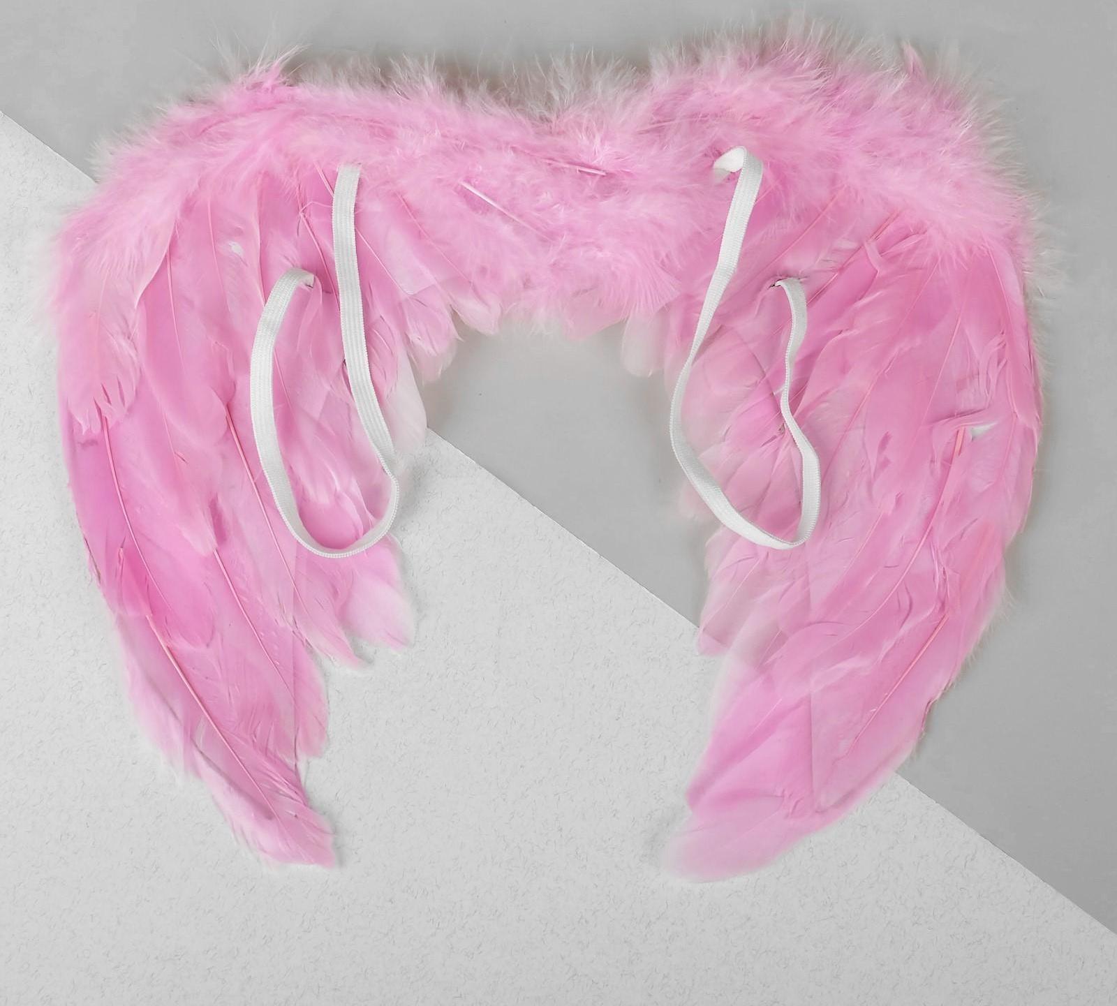 Крылья ангела, на резинке, цвет розовый
