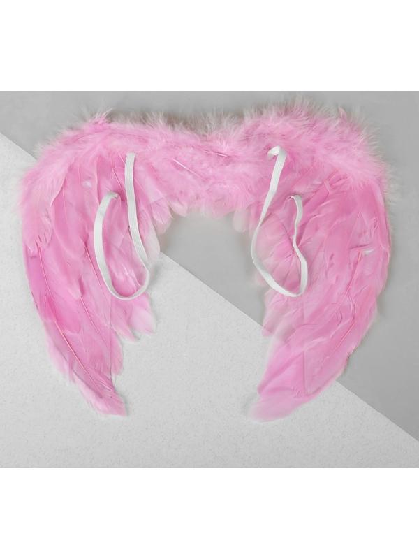 Крылья ангела, на резинке, цвет розовый
