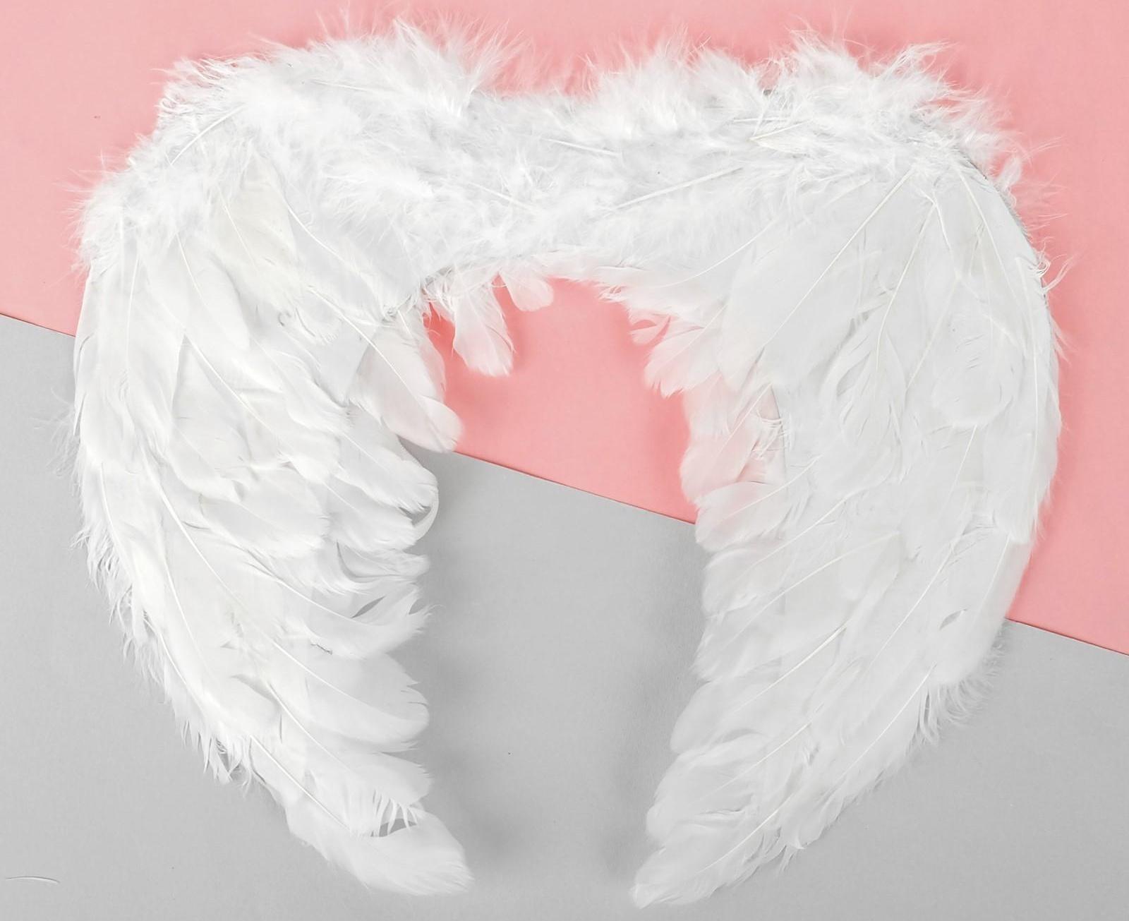 Крылья ангела, на резинке, цвет белый